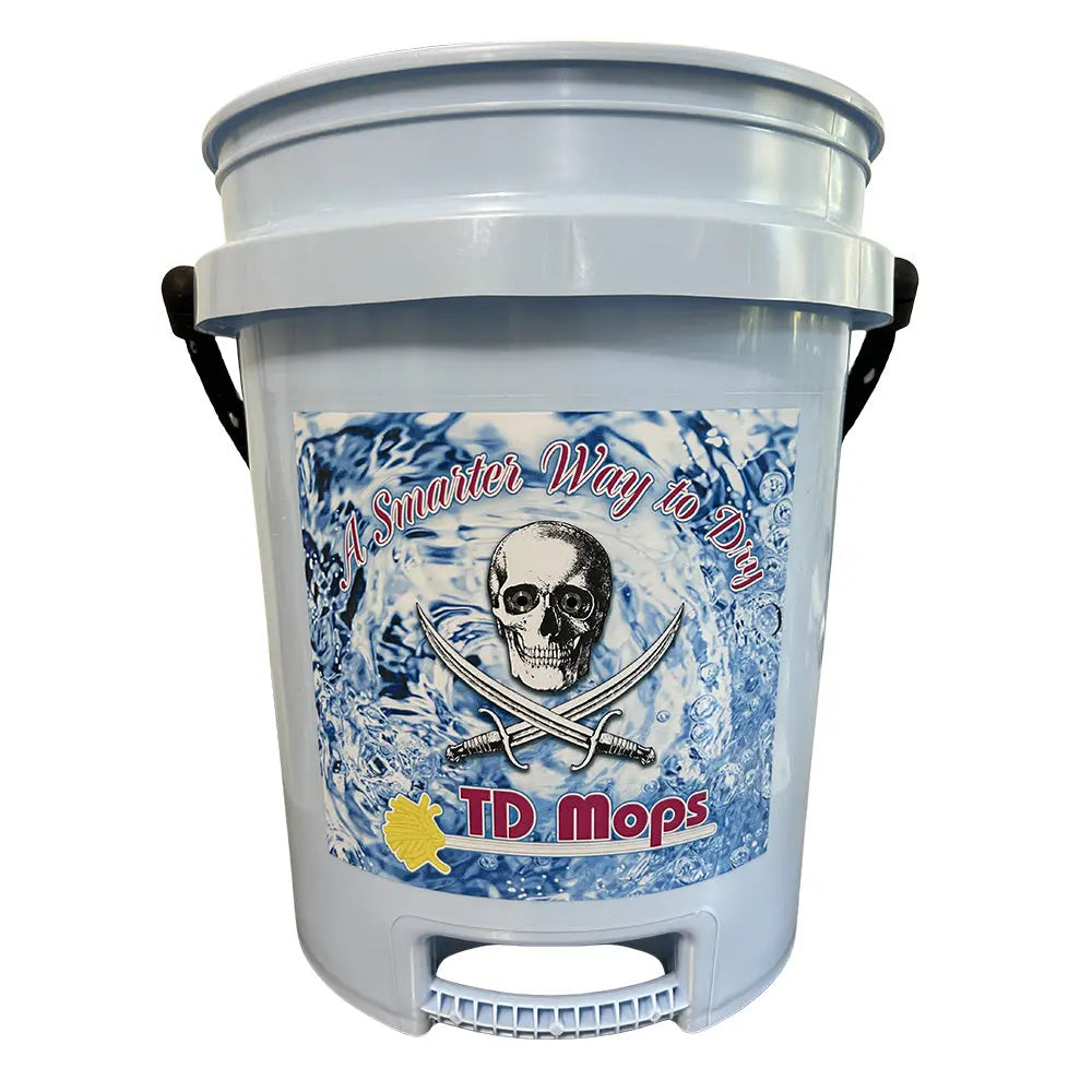 TD Mop TD Grip Bucket Light Blue 5-Gallon for Commercial Cleaning