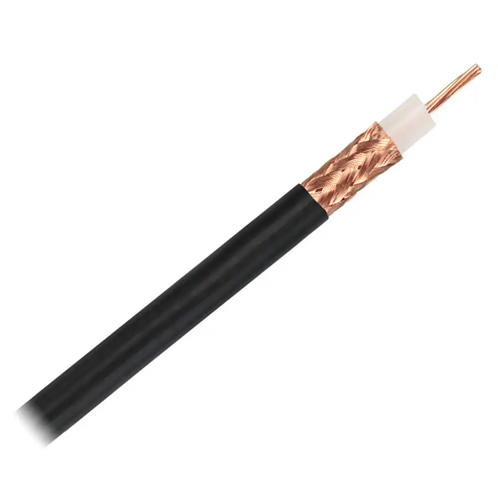Pacer RG213U Coax Cable - Black, 150 Feet for Communications and Signal Transmission