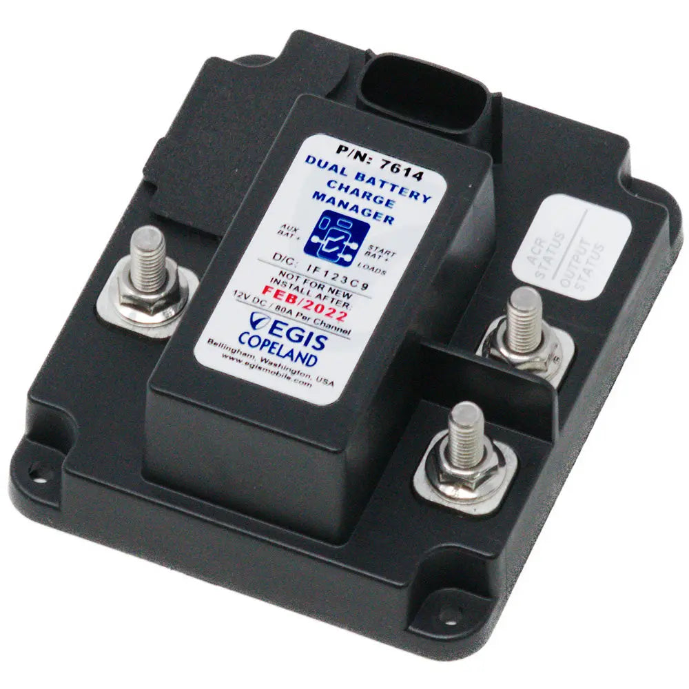 Egis Mobile Electric Dual Battery Charge Manager - 12V for Reliable Battery and Load Control