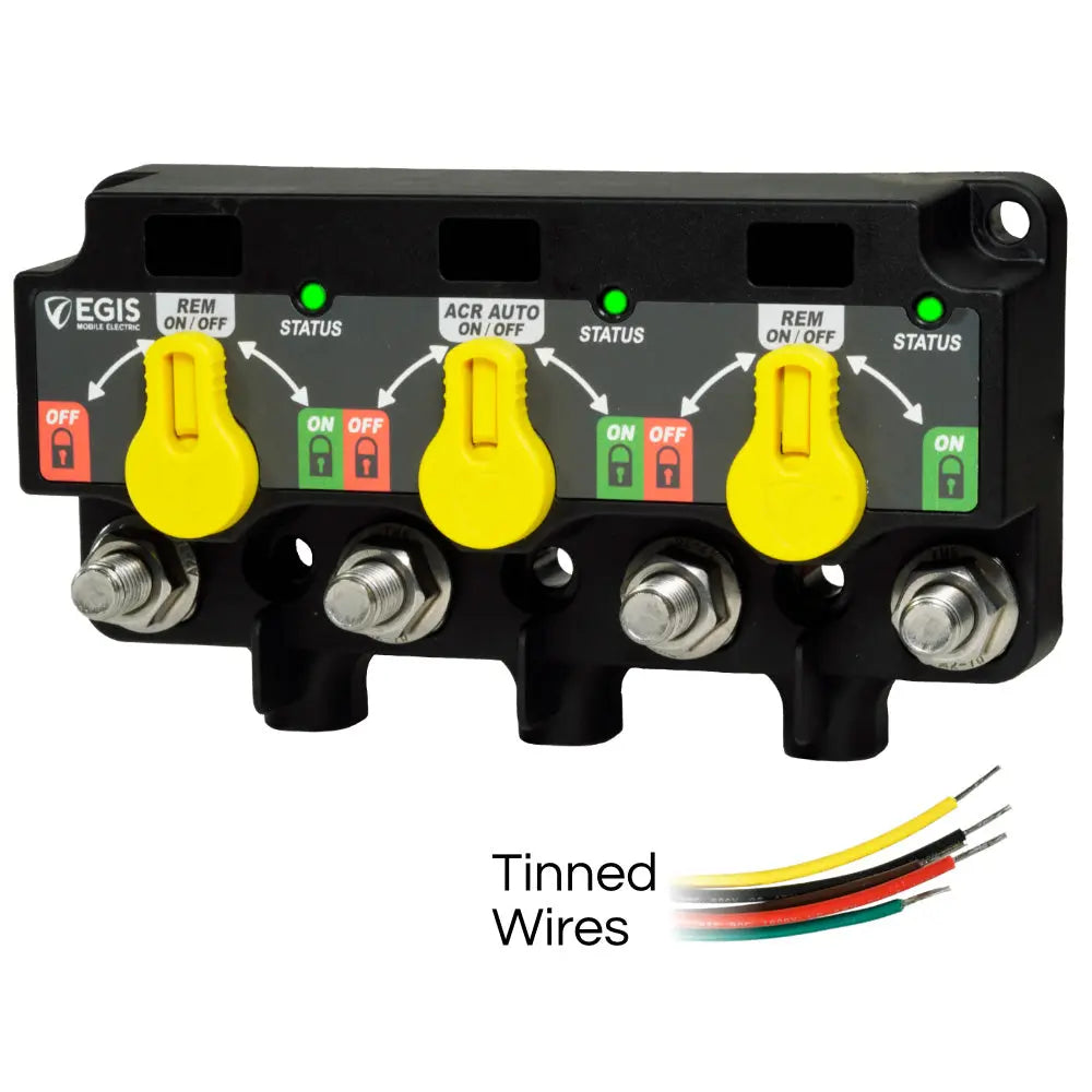 Egis Mobile Electric XD Flex 1 Triple Relay/ACR/LVD with Knob – Tinned Wires