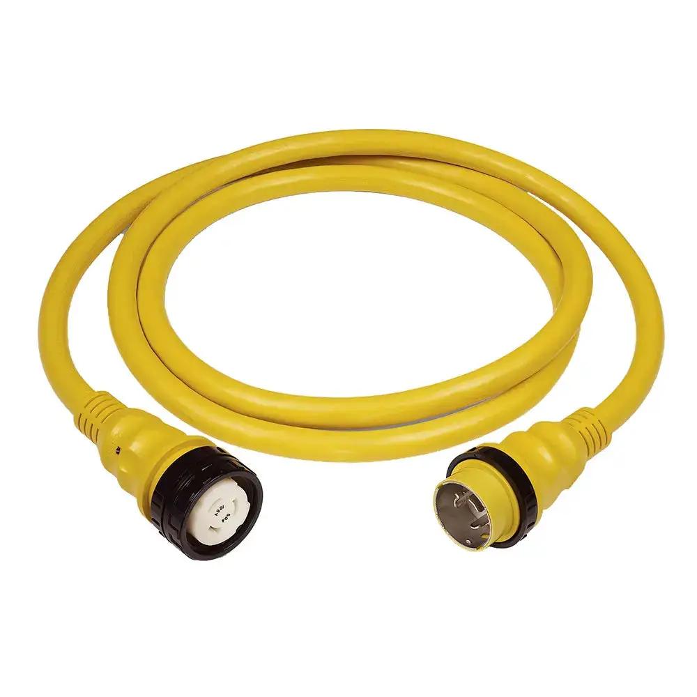 Marinco PowerCord Plus 50A 125/250V Shore Power Cordset - 75 Feet Yellow by Eaton Corporation
