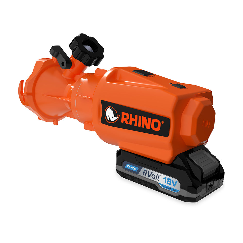 Camco Rhino 18V Lithium-Ion RV Sewage Macerator Pump System, Part 39030