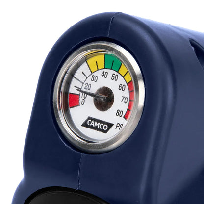 Camco 40065 90 Degree Adjustable Water Pressure Regulator with Gauge for RVs