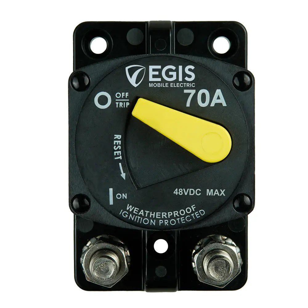 Egis Mobile Electric 70A Circuit Breaker - 87 Series Surface Mount with Dust and Water Protection