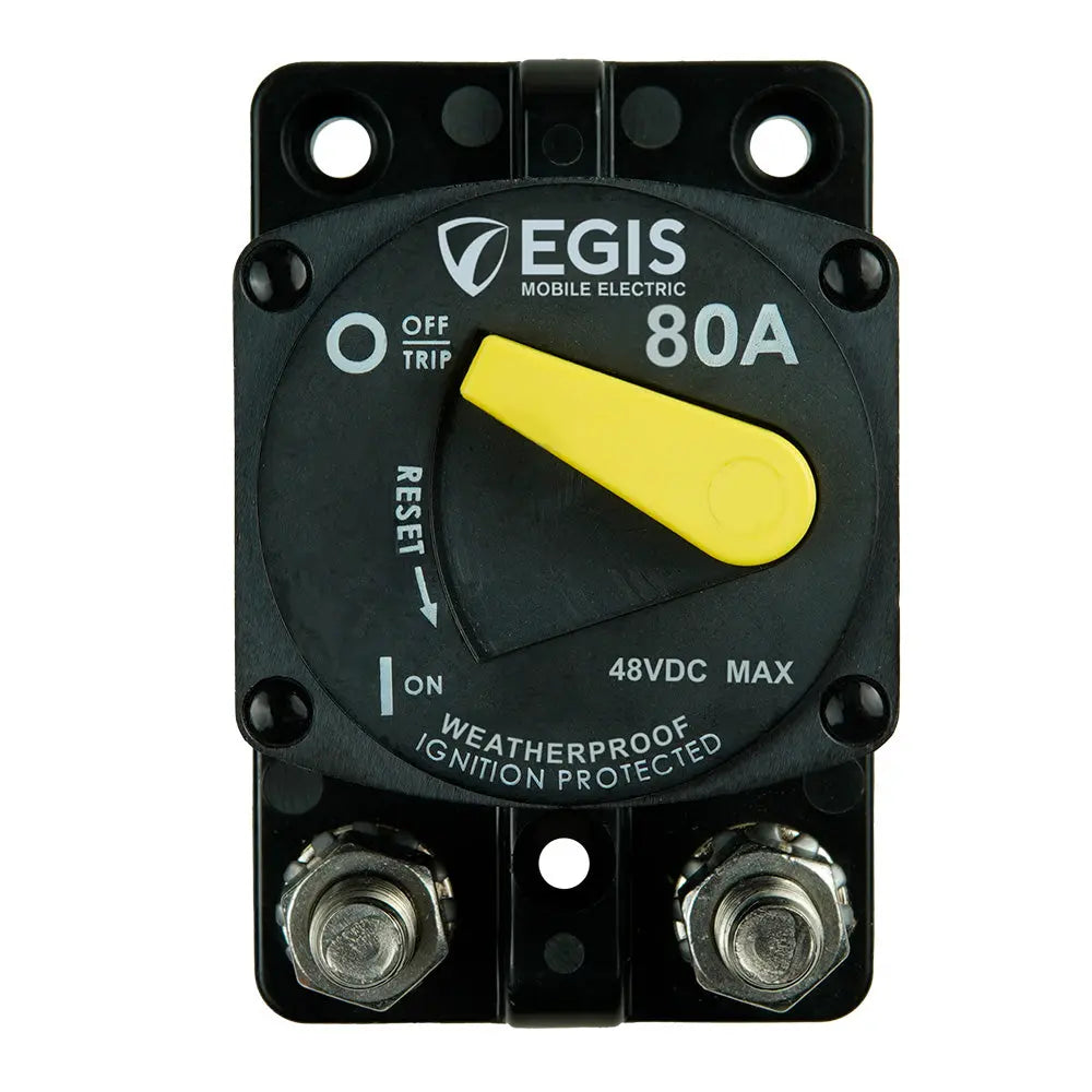 Egis Mobile Electric 80A Circuit Breaker - 87 Series, Surface Mount for Reliable Circuit Protection
