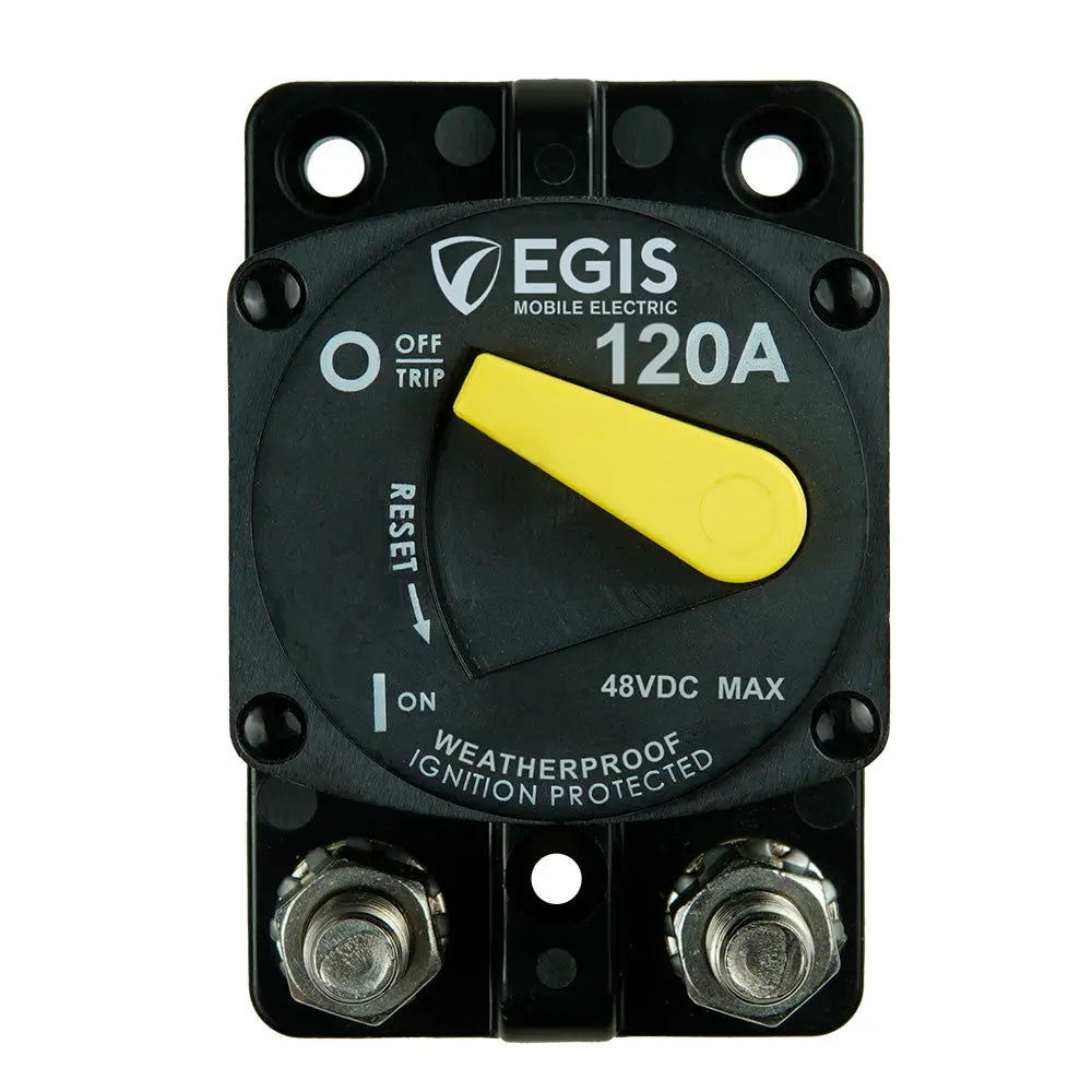 Egis Mobile Electric 120A Circuit Breaker - 87 Series Surface Mount with Sealed Dust and Water Protection