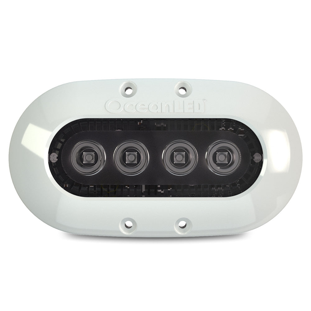 OceanLED X4 Series Underwater Lighting with White Bezel - Compact Marine LED Light