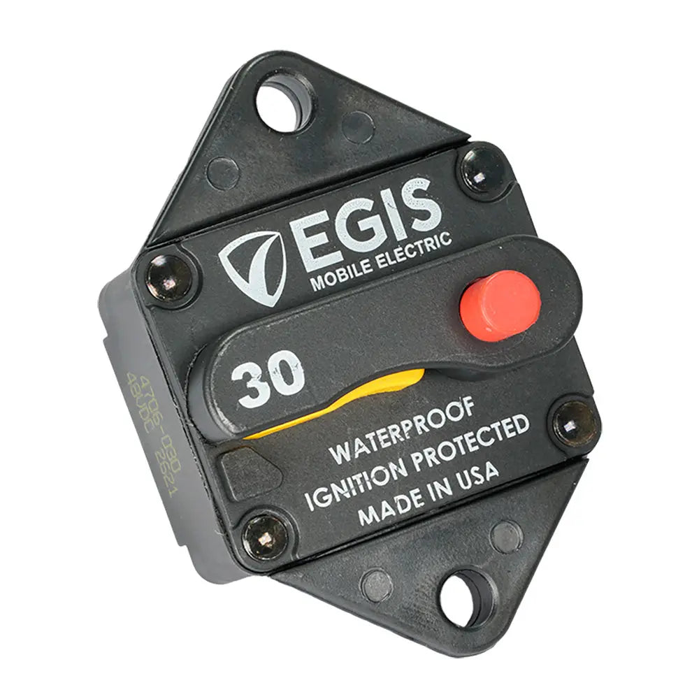 Egis Mobile Electric 30A Circuit Breaker - 85 Series Panel Mount for Reliable Circuit Protection