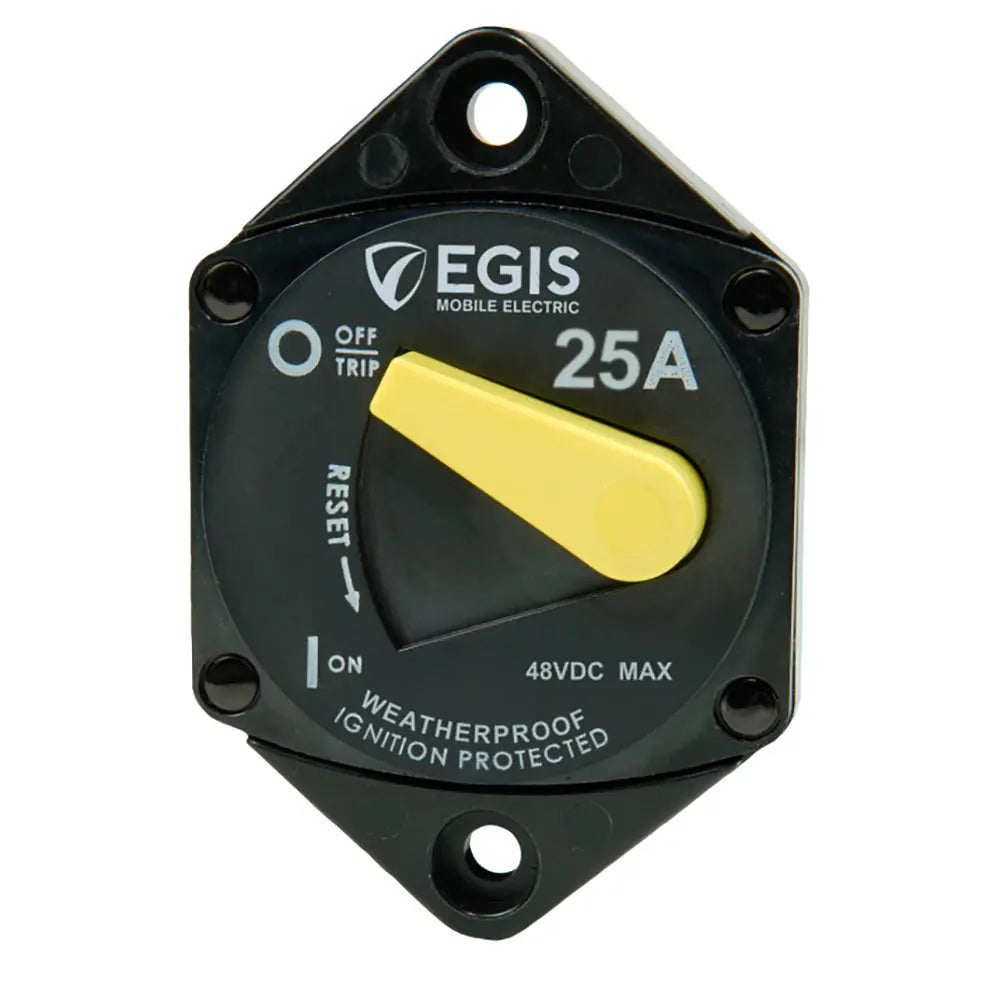 Egis Mobile Electric 25A Circuit Breaker - 87 Series Panel Mount
