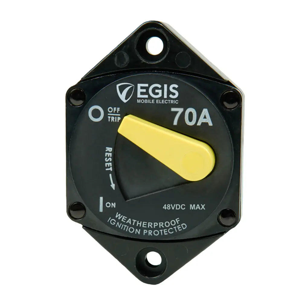 Egis Mobile Electric 87 Series 70A Panel Mount Circuit Breaker (Part #4707-070)