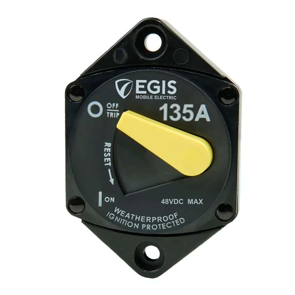 Egis Mobile Electric 135A Circuit Breaker - 87 Series Panel Mount with Dust and Water Sealing