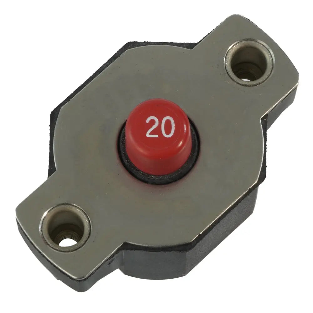 Egis Mobile Electric 20A Push Button Circuit Breaker - Reset Only