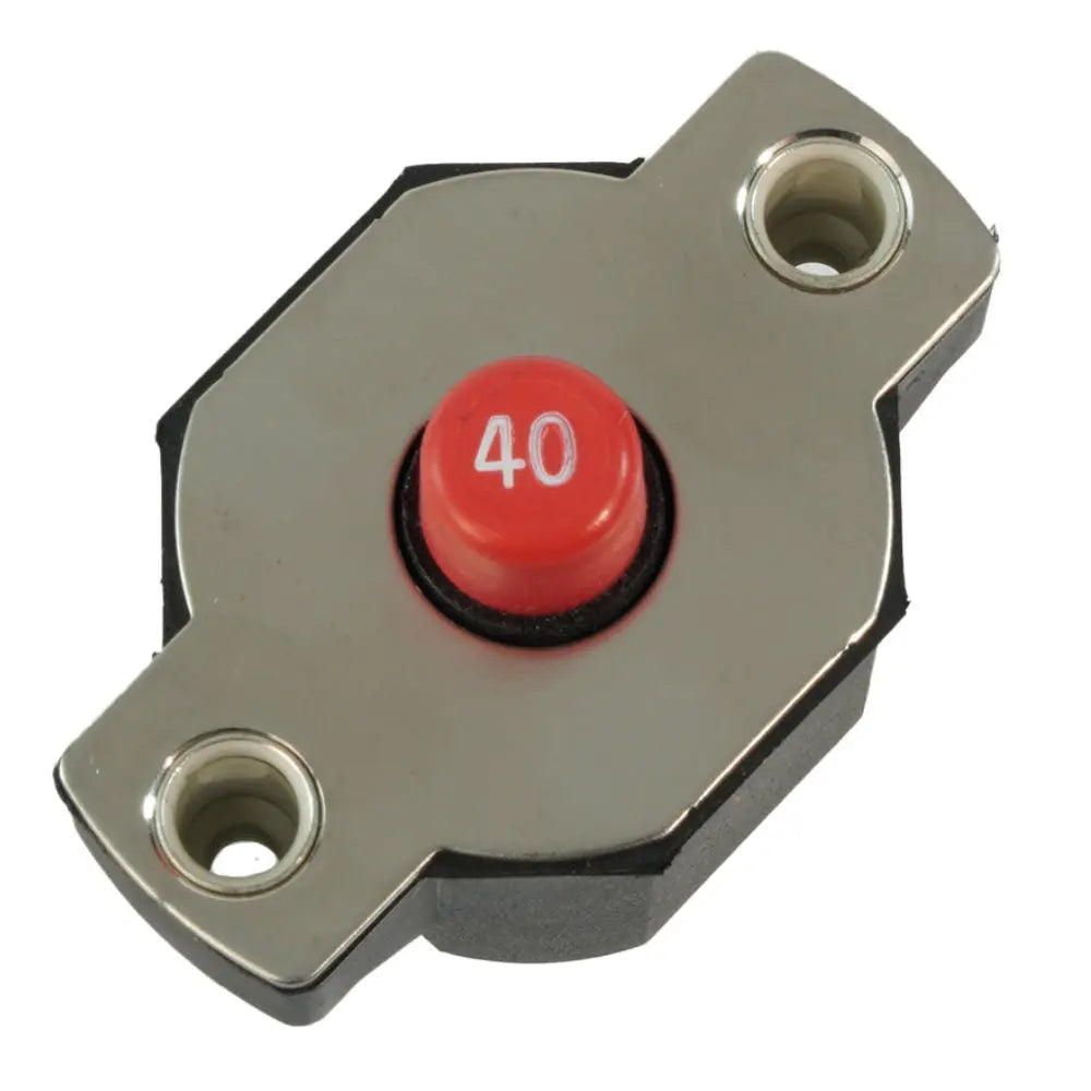 Egis Mobile Electric 40A Push Button Circuit Breaker - Reset Only