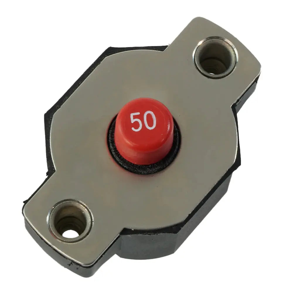 Egis Mobile Electric 50A Push Button Circuit Breaker - Reset Only