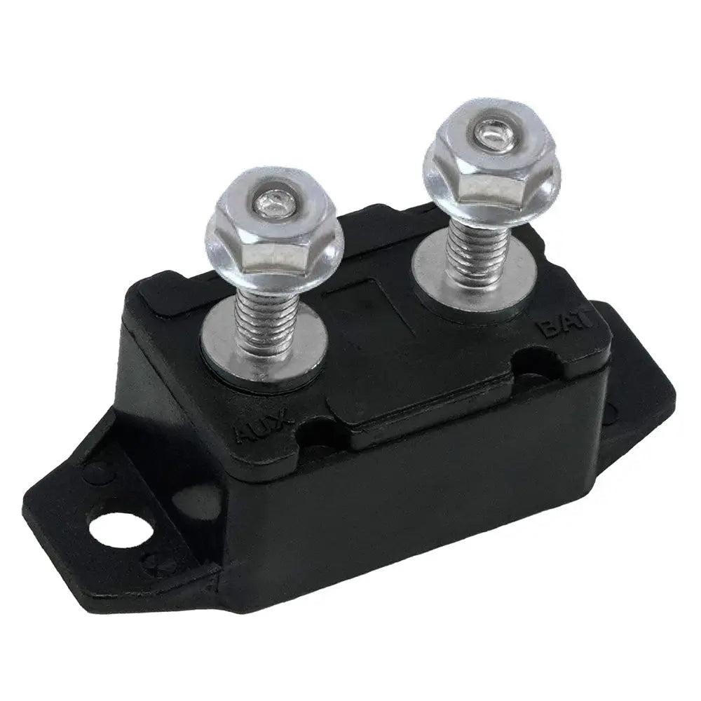 Egis Mobile Electric 50A Black Short Stop Circuit Breaker with Weather Resistance