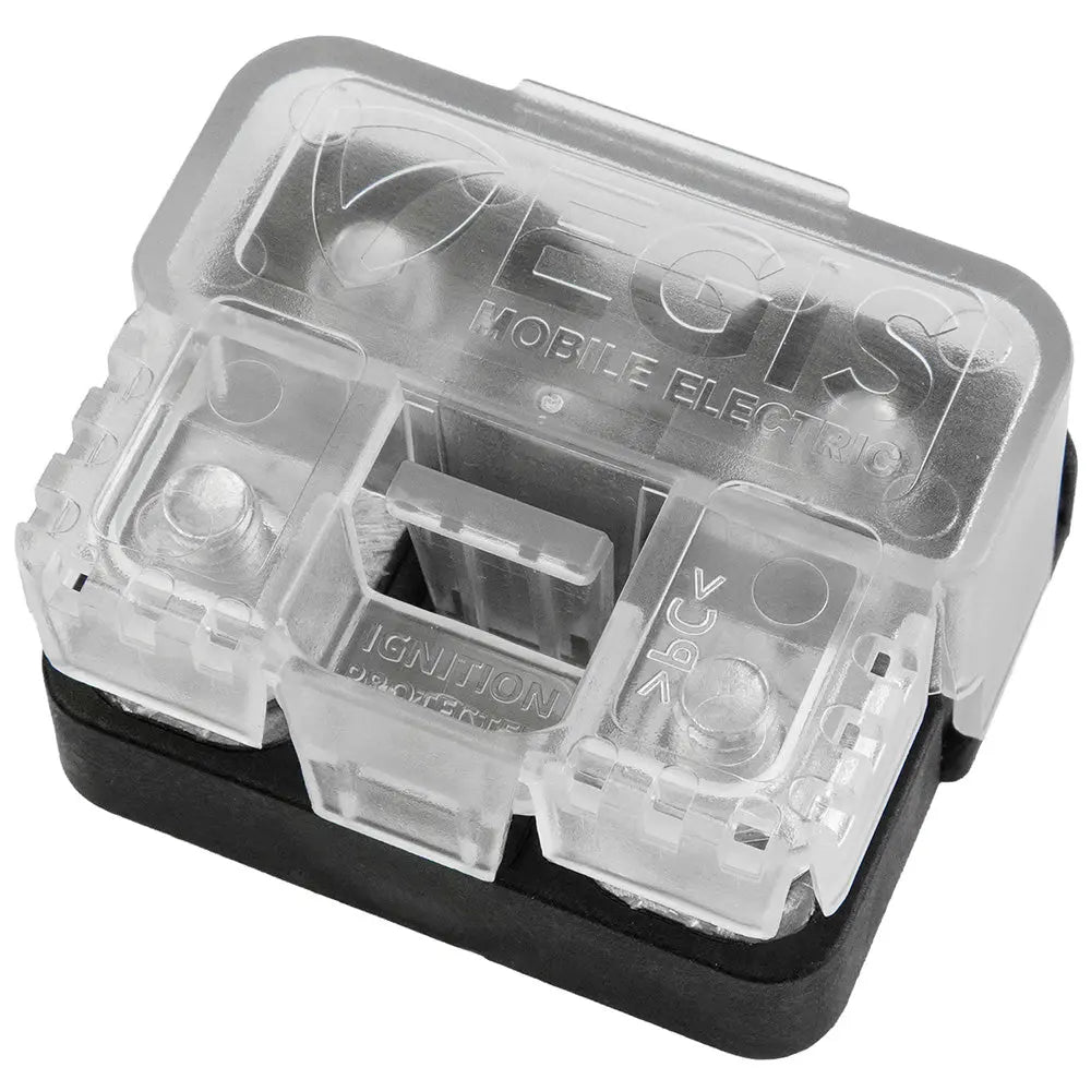 Egis Mobile Electric Compact Med Amp AMI/MIDI Fuse Block - IP54 Splash Resistant, Heavy-Gauge Cable Compatibility