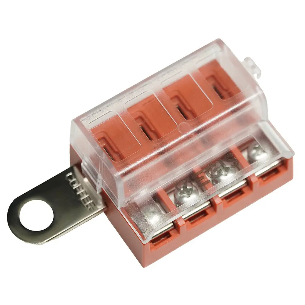 Egis Mobile Electric RT Battery Terminal Mount Fuse Block 4 Circuit