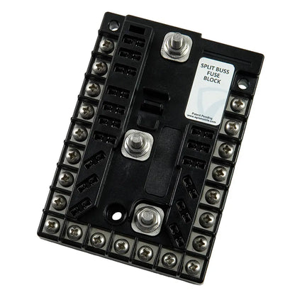 Egis Mobile Electric Split Buss Fuse Block 13 Circuit with Ground - 200A Capacity