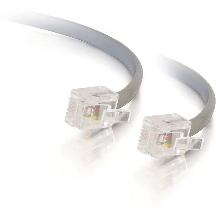 Legrand Group C2G 14ft RJ11 Modular Telephone Cable - Silver by Legrand Group