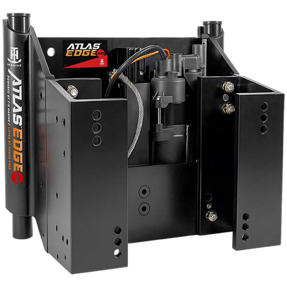 T-H Marine Supplies Atlas Edge 6-Inch Set Back Hydraulic Jack Plate - Heavy Duty Black