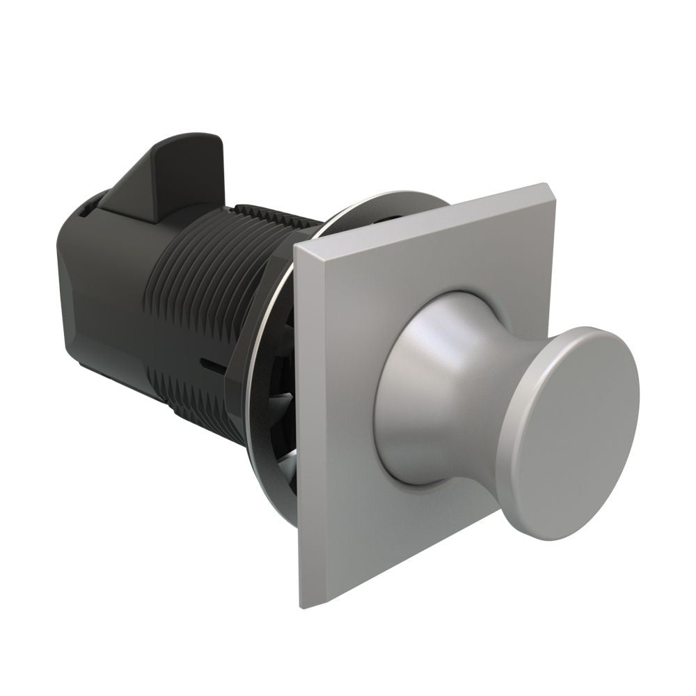 Southco MP-05-212-22 Push-To-Close Latch with Square Satin Housing and Knob