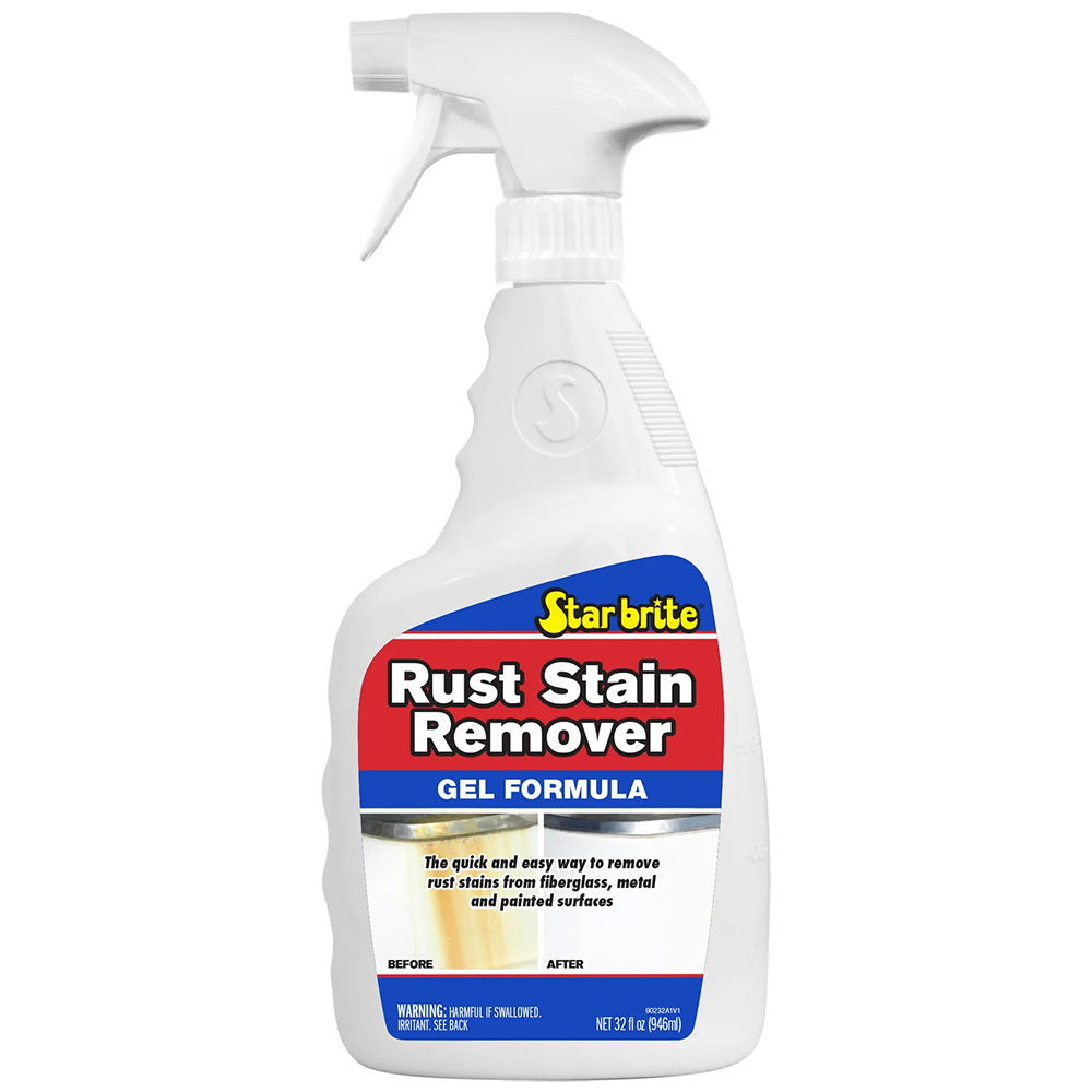 Star brite Rust Stain Remover Gel Spray - 32oz for Marine, RV, and Home Surfaces