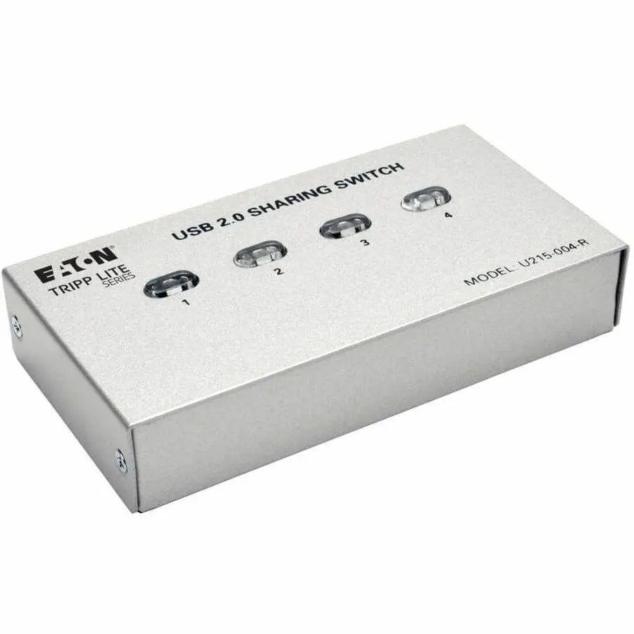 Eaton Tripp Lite Series 4-Port USB 2.0 Printer and Peripheral Sharing Switch U215-004-R by Eaton Corporation