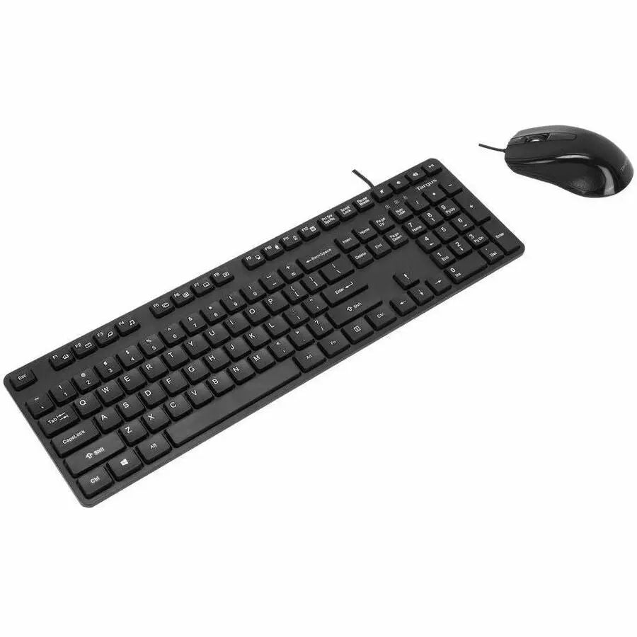 Targus BUS0067 Corporate USB Wired Keyboard and Mouse Bundle - Standard QWERTY & Comfort Grip Mouse