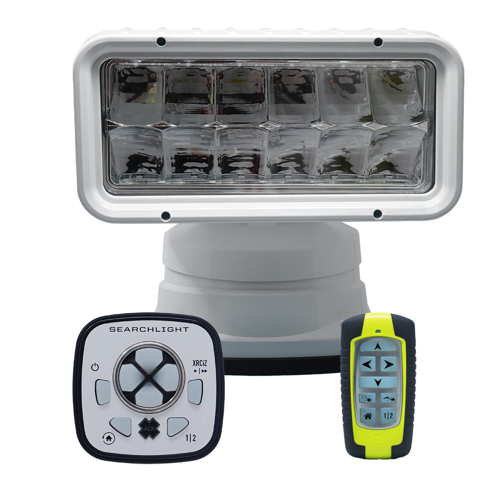 ACR RCL-200 White Wireless LED Searchlight w/URP-103 Wired Point Pad & URH-103 Wireless Handheld Remote