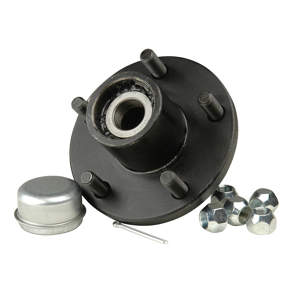 C.E. Smith 13517 Galvanized Hub Kit, 5 x 4-1/2-Inch Bolt Circle, Tapered Spindle