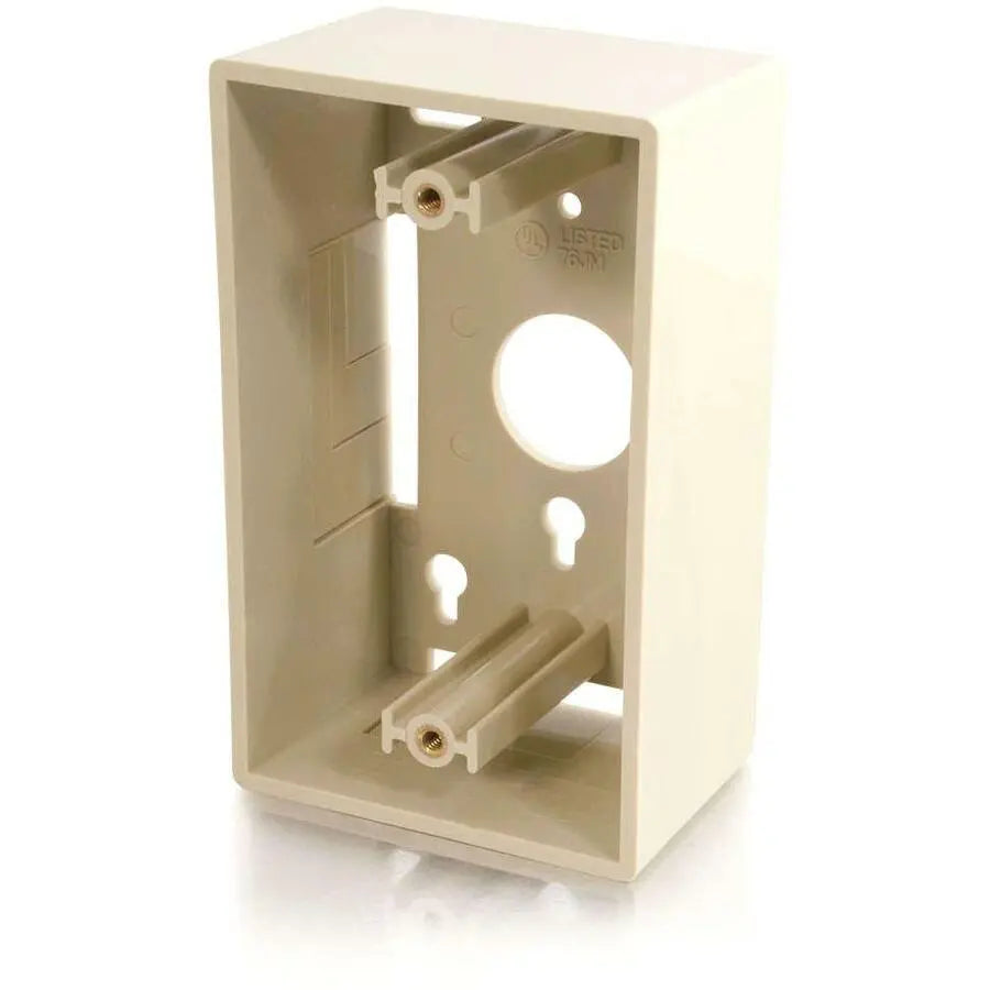 C2G Single Gang Wall Box - Ivory by Legrand Group, Model 03838