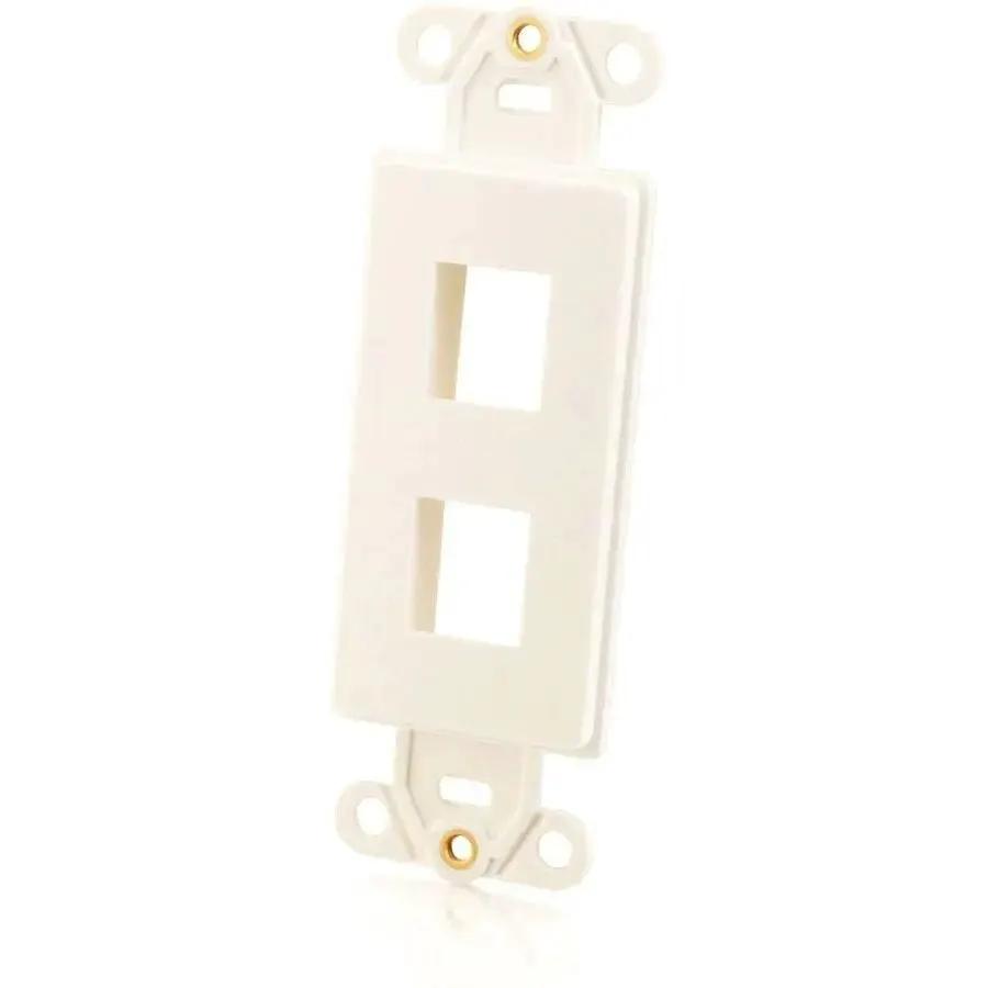 C2G Decora Style 2-Port Multimedia Keystone Insert - White by Legrand Group