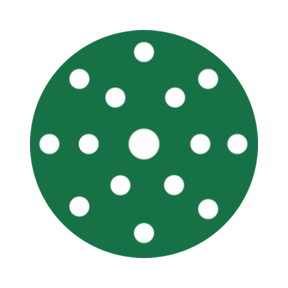 RUPES PROCUT 9.45FD120 Film Abrasive Discs, 6-Inch, 15-Hole, P120 Grit, Box of 50