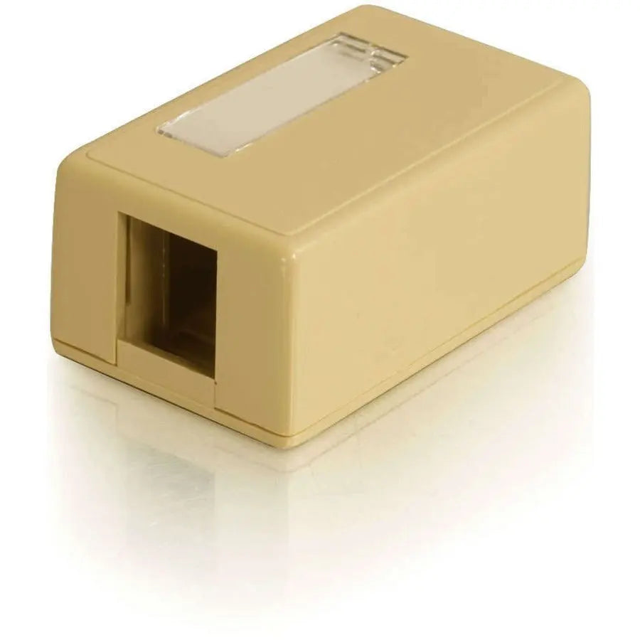 Legrand C2G 03830 Keystone Jack Surface Mounting Box – Single Ivory Wall Mount Enclosure