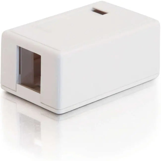 Legrand Group C2G 03831 1-Port Keystone Jack Surface Mounting Box - White