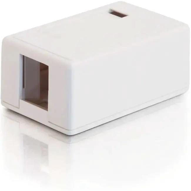 C2G Legrand Group 03831 1-Port Keystone Jack Surface Mount Box - White by Legrand Group