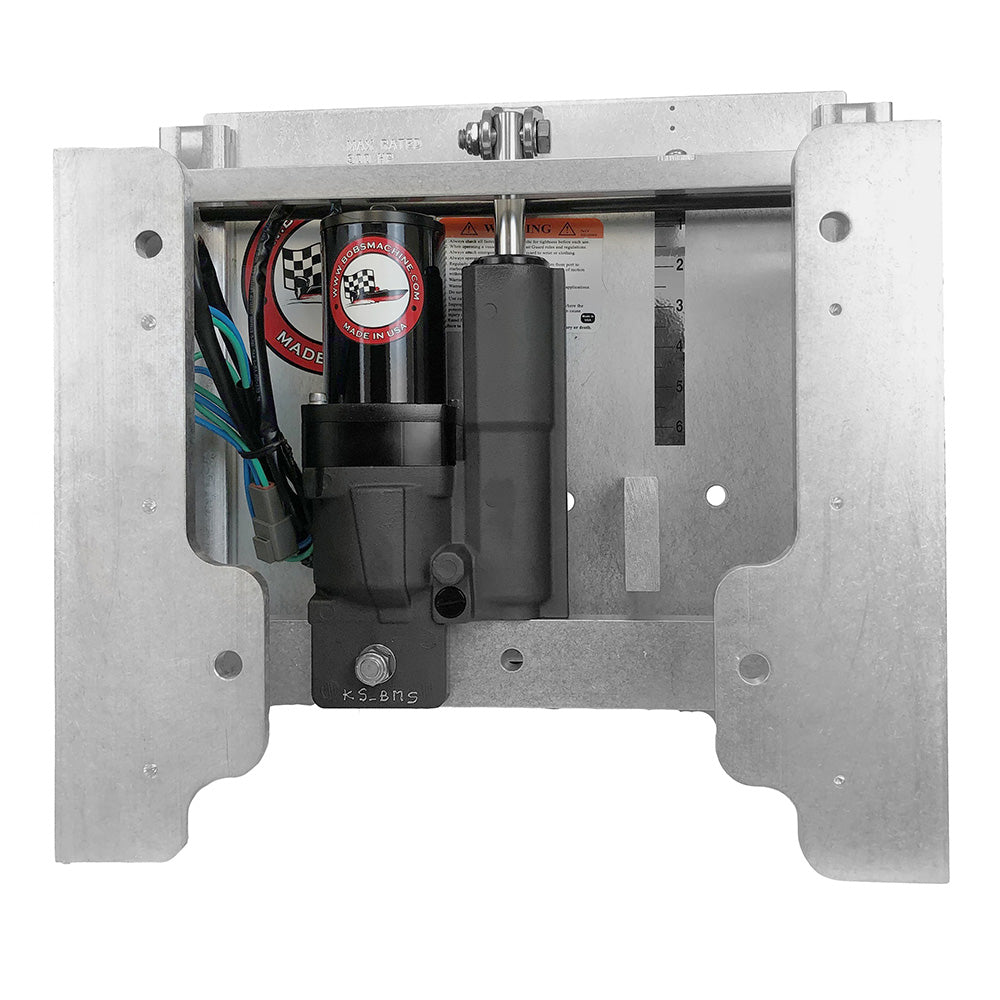 Bob's Machine 8-Inch Setback Action Series Hydraulic Jack Plate, Silver, Part Number 100-108001-NOPC-NOSPN-NG