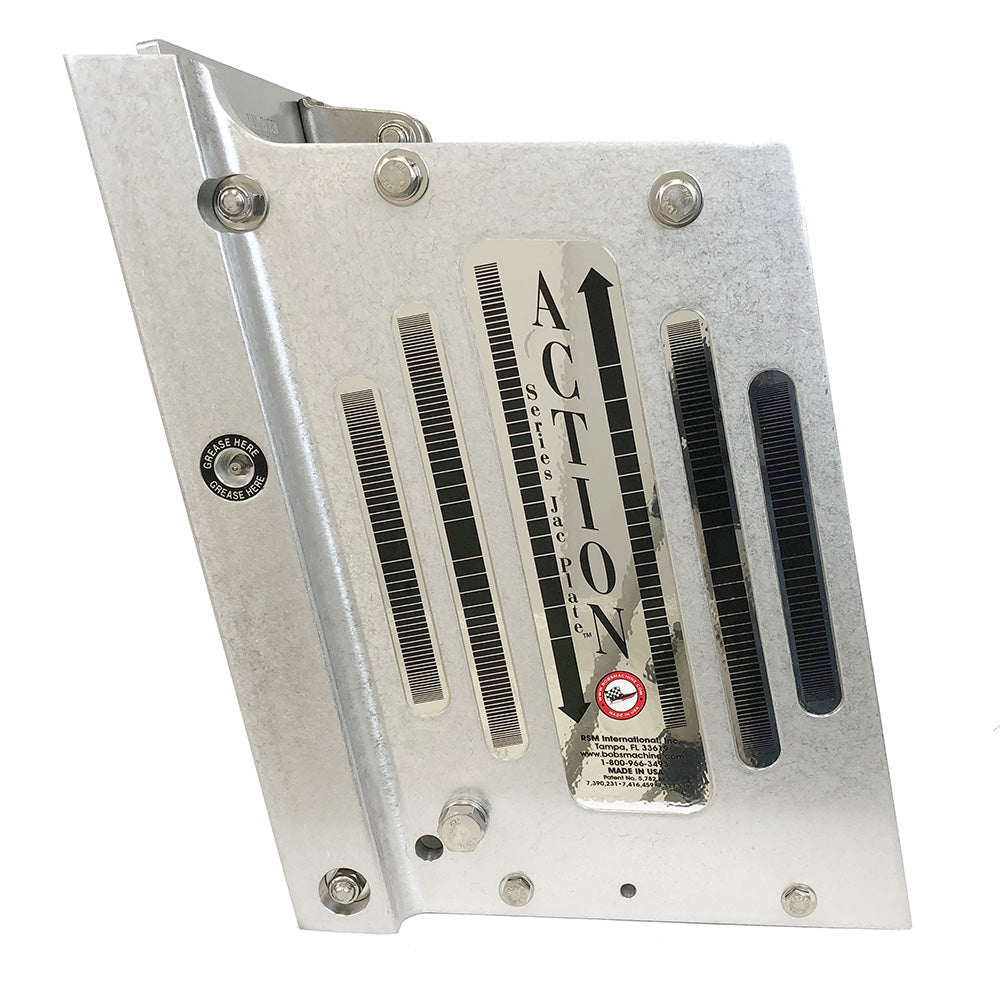 Bob's Machine 10-Inch Setback Action Series Hydraulic Jack Plate, Silver – Part 100-111000-NOPC-NOSPN-NG