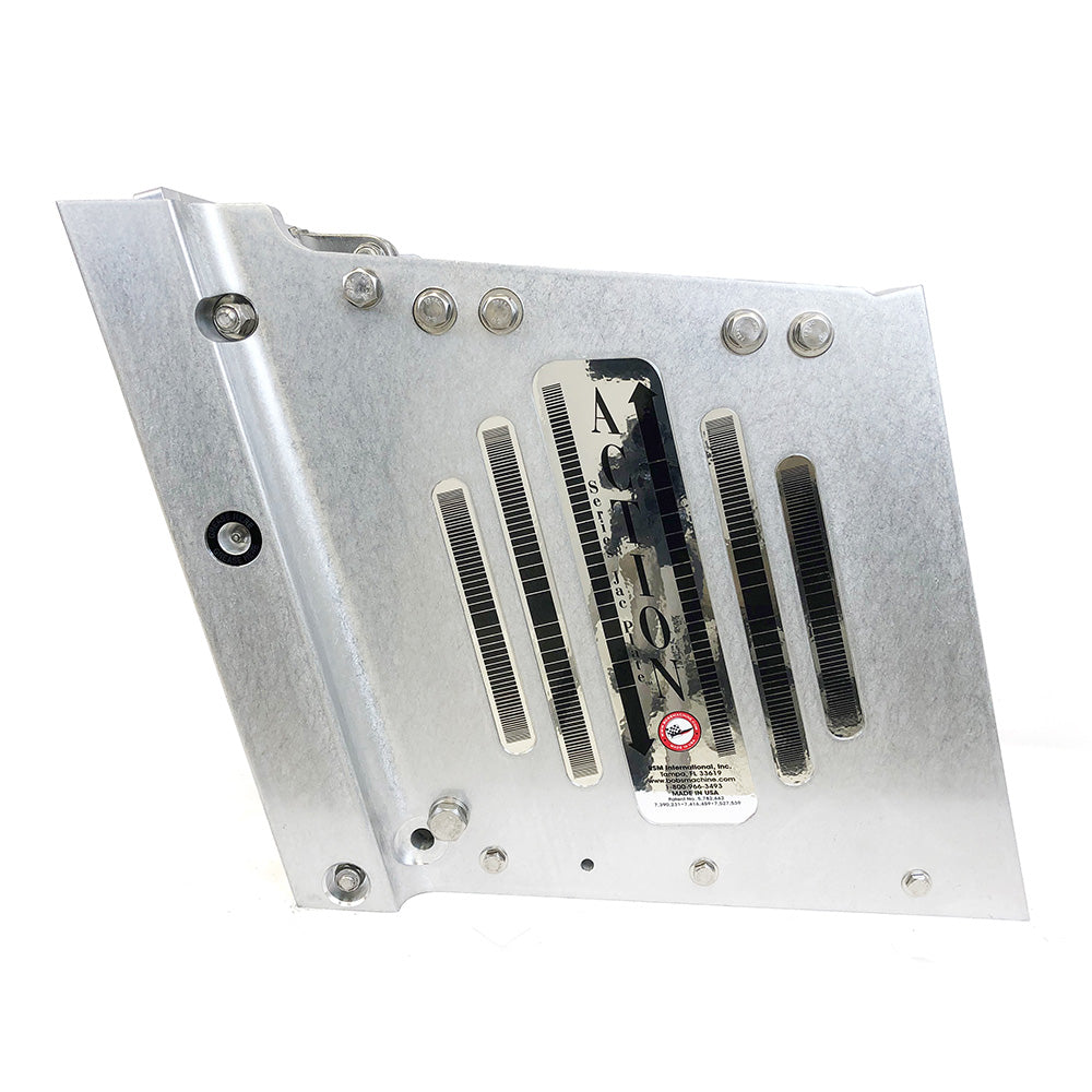 Bob's Machine 14-Inch Setback Action Series Hydraulic Jack Plate, Silver, Part 100-114001-NOPC-NOSPN-NG