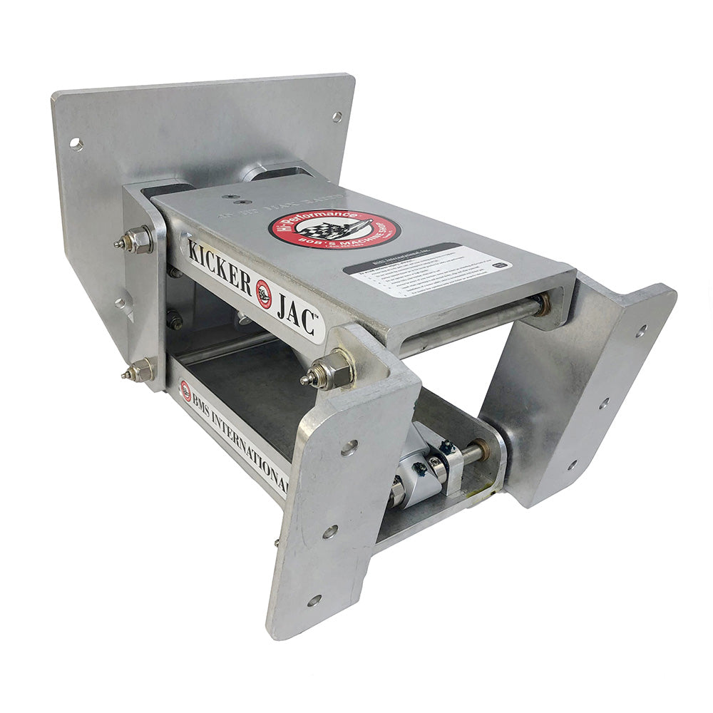 Bob's Machine Kicker Jac Hydraulic Jack Plate for Up to 40 HP 4-Stroke Motors, Silver - 100-300000-NOPC