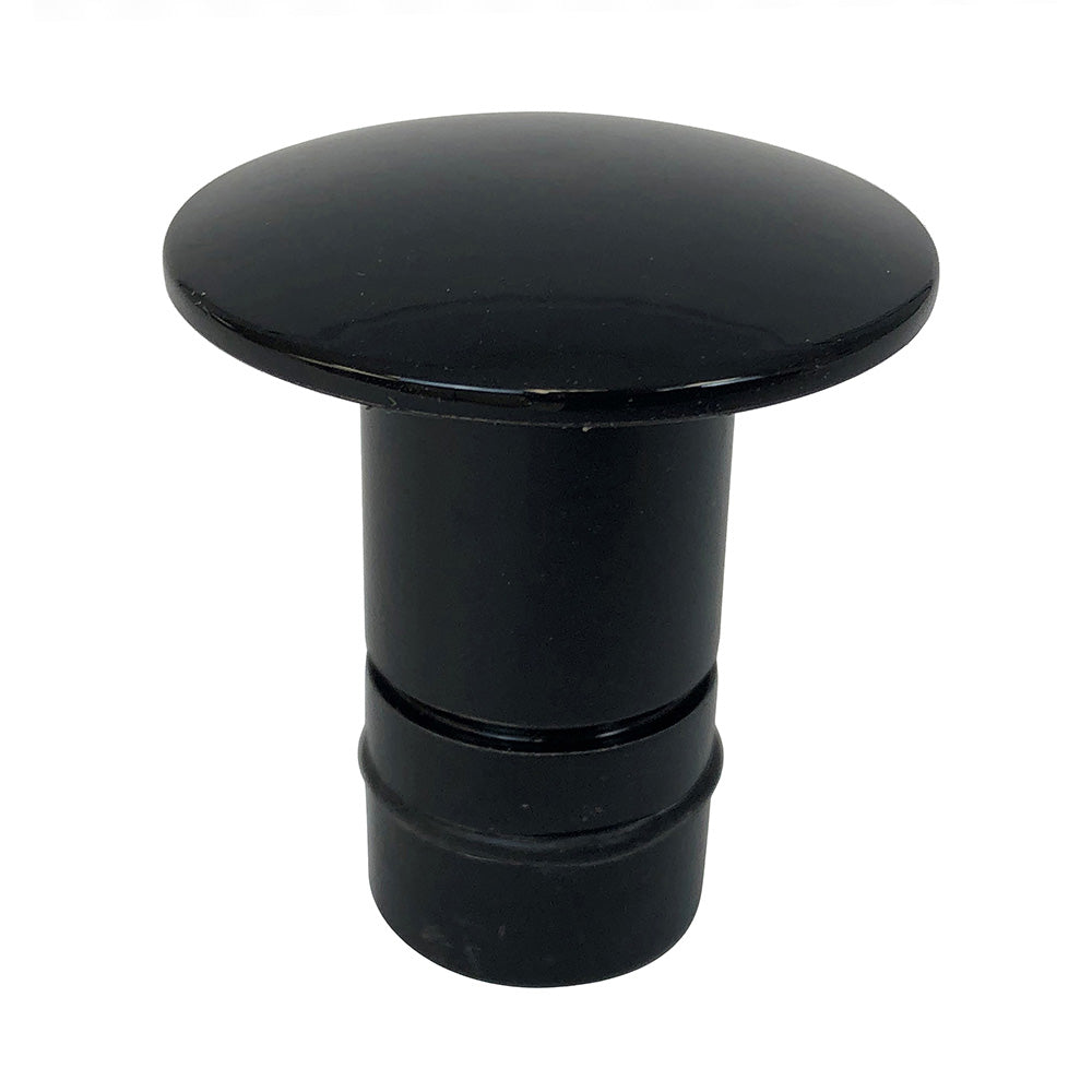 Bob's Machine Pedestal Seat Deck Plug for 0.75-Inch Holes, Black, Part 311-000002-PCGBLK