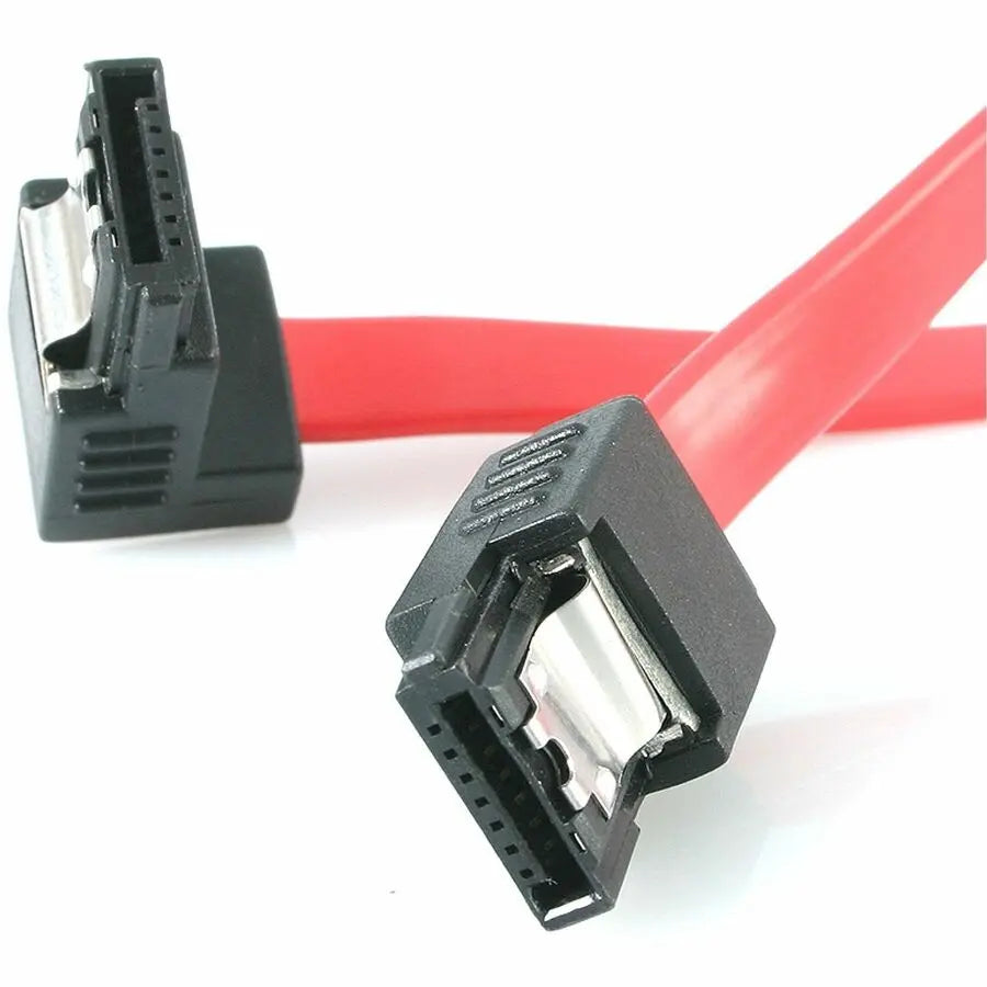 StarTech.com 18in Latching SATA to Right-Angle SATA Serial ATA Cable with 6 Gbps Transfer Speed