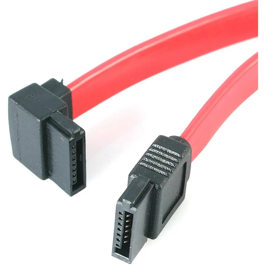 StarTech.com 18in SATA to Left Angle SATA Cable - 90-Degree SATA Connection for Hard Drives