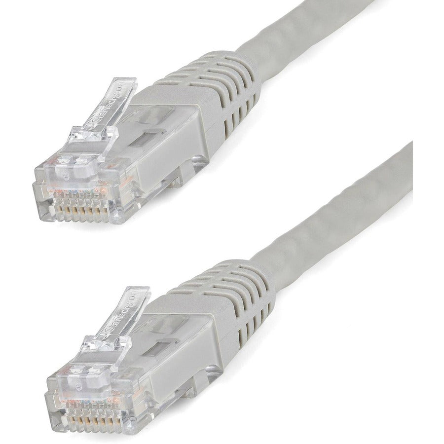 StarTech.com 20ft Gray Cat6 UTP Ethernet Patch Cable - ETL Verified, High-Speed Gigabit Network Connection