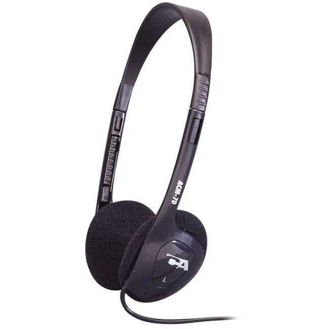 Cyber Acoustics ACM-70B Stereo Headphones with Soft Foam Ear Pads and Adjustable Headband