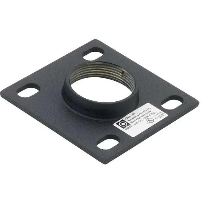 Chief CMA 4-Inch Flat Ceiling Plate - Black for Projector Mounting by Legrand Group