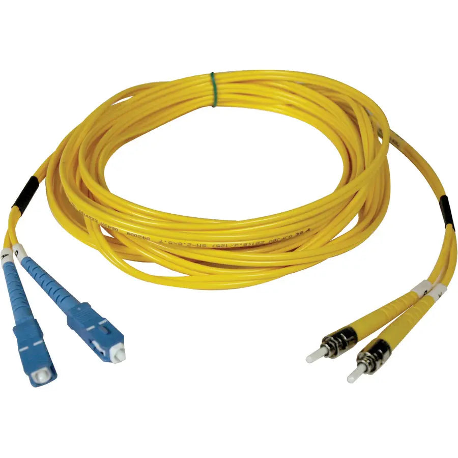 Eaton Tripp Lite Series N354-03M 3-Meter Singlemode Duplex Fiber Optic Patch Cable with SC/ST Connectors