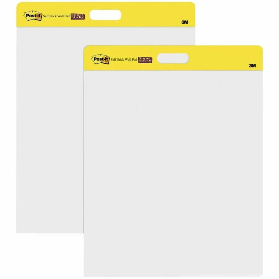 Post-it® Self-Stick Easel Pads with Command Strips – Repositionable White Sheets for Collaborative Planning and Brainstorming