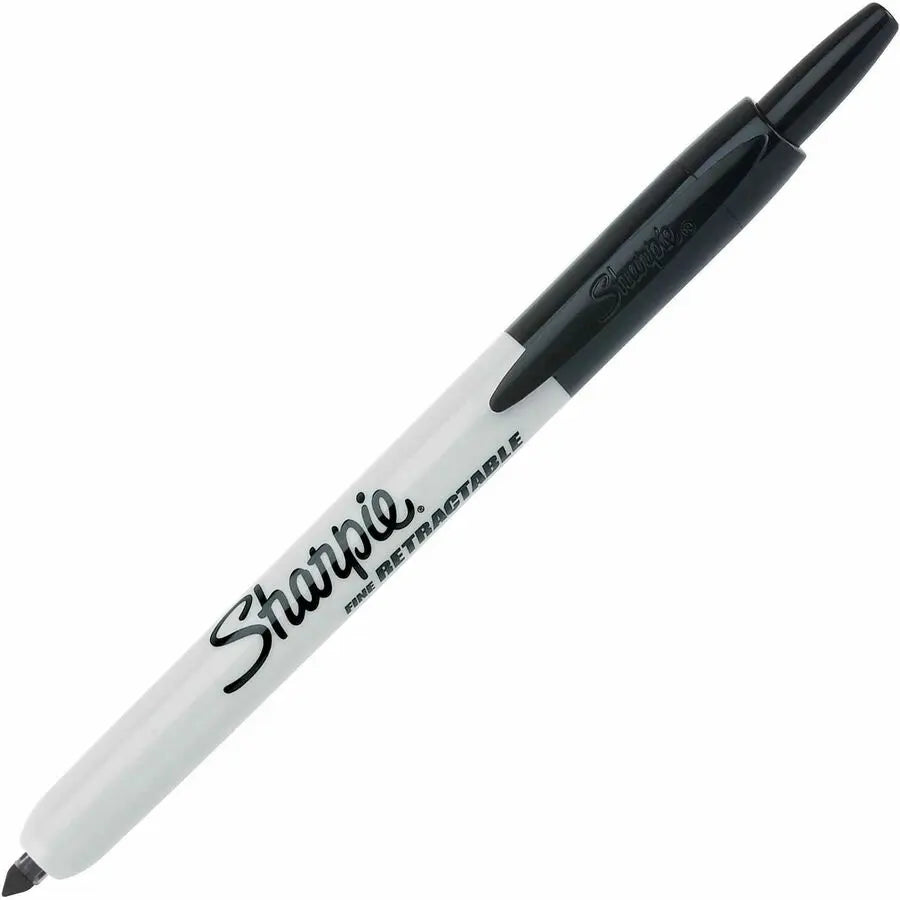 Sharpie Retractable Permanent Marker - Fine Point, Vibrant Ink, 1 Dozen