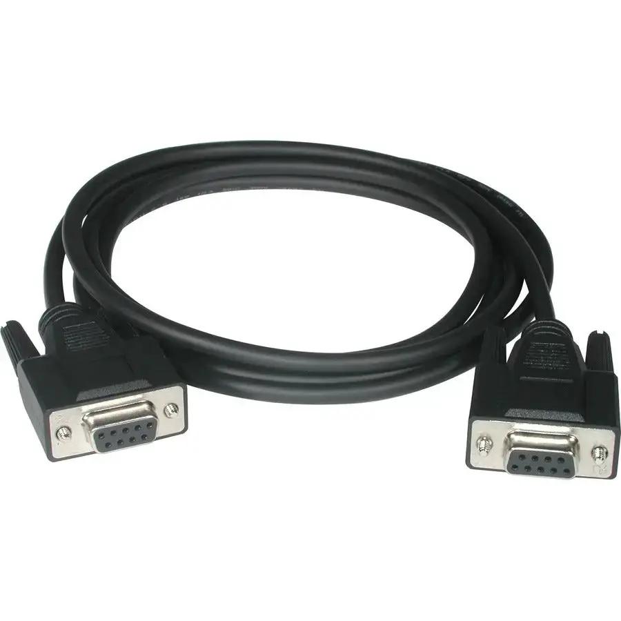 C2G 6ft DB9 Female to Female Null Modem Serial Cable - Black by Legrand Group